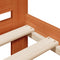 vidaXL Bed Frame without Mattress Wax Brown 75x190 cm Small Single Solid Wood Pine