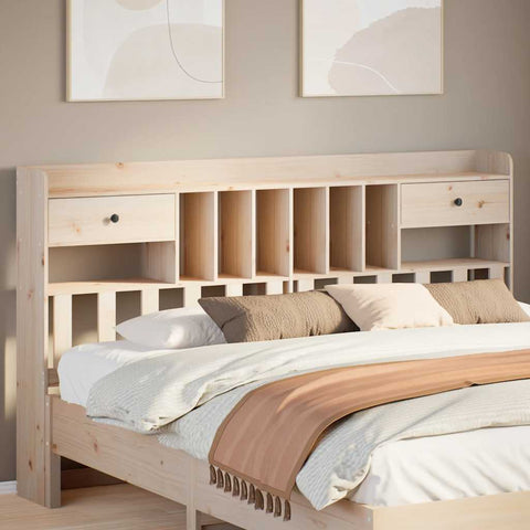 vidaXL Headboard with Storage 180 cm Solid Wood Pine