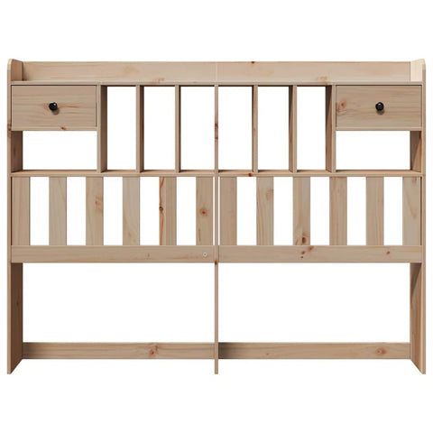 vidaXL Headboard with Storage 160 cm Solid Wood Pine