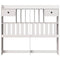 vidaXL Headboard with Storage White 135 cm Solid Wood Pine