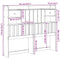 vidaXL Headboard with Storage White 135 cm Solid Wood Pine
