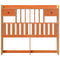vidaXL Headboard with Storage Wax Brown 120 cm Solid Wood Pine