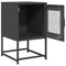 vidaXL Bedside Cabinet Black 36x39x60.5 cm Cold-rolled Steel