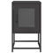 vidaXL Bedside Cabinet Black 36x39x60.5 cm Cold-rolled Steel