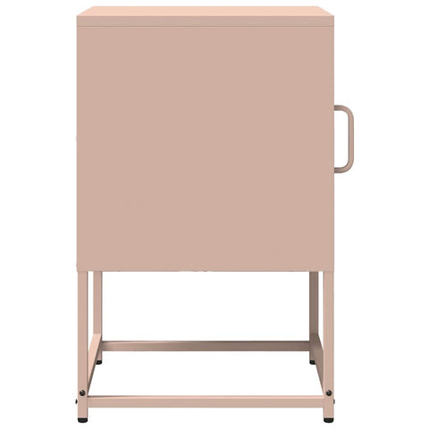 vidaXL Bedside Cabinet Pink 36x39x60.5 cm Cold-rolled Steel