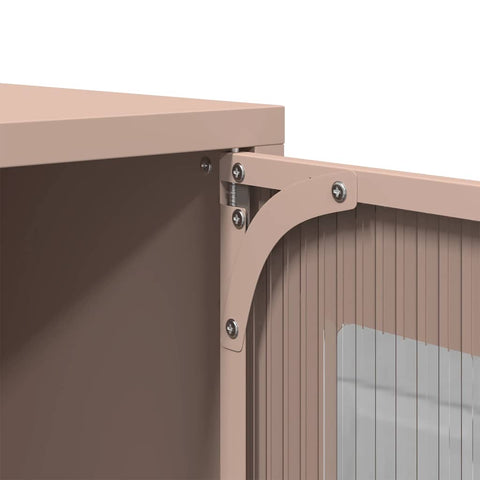 vidaXL Bedside Cabinet Pink 36x39x60.5 cm Cold-rolled Steel