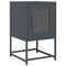 vidaXL Bedside Cabinet Anthracite 36x39x60.5 cm Cold-rolled Steel