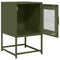 vidaXL Bedside Cabinet Olive Green 36x39x60.5 cm Cold-rolled Steel