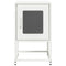 vidaXL Bedside Cabinet White 36x39x60.5 cm Cold-rolled Steel
