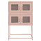 vidaXL Highboard Pink 68x39x107 cm Steel