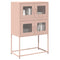 vidaXL Highboard Pink 68x39x107 cm Steel