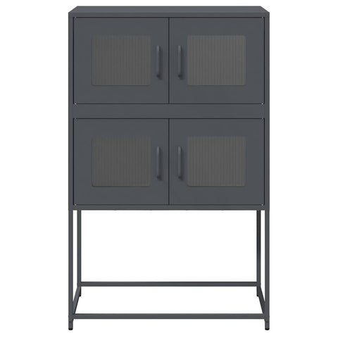 vidaXL Highboard Anthracite 68x39x107 cm Steel