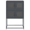 vidaXL Highboard Anthracite 68x39x107 cm Steel
