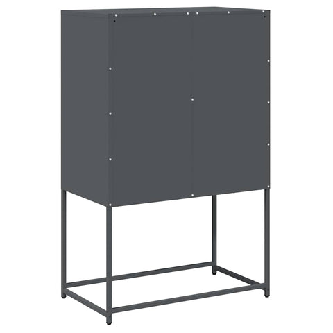 vidaXL Highboard Anthracite 68x39x107 cm Steel