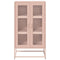 vidaXL Highboard Pink 68x39x123 cm Steel