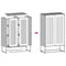 vidaXL Highboard Pink 68x39x123 cm Steel
