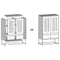 vidaXL Highboard Pink 68x39x111.5 cm Steel
