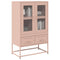vidaXL Highboard Pink 68x39x111.5 cm Steel