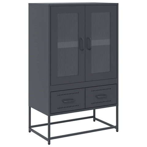 vidaXL Highboard Anthracite 68x39x111.5 cm Steel