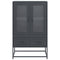 vidaXL Highboard Anthracite 68x39x111.5 cm Steel