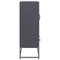 vidaXL Highboard Anthracite 68x39x111.5 cm Steel