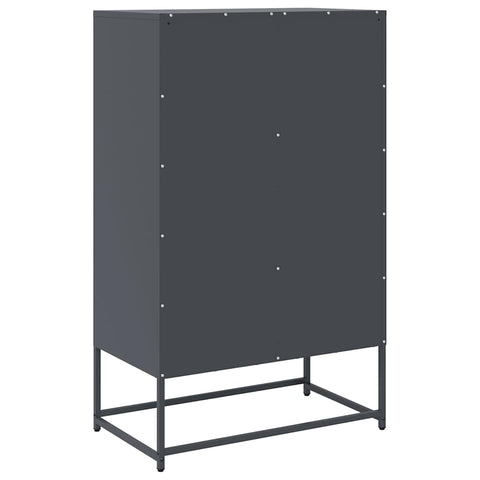 vidaXL Highboard Anthracite 68x39x111.5 cm Steel
