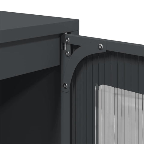 vidaXL Highboard Anthracite 68x39x111.5 cm Steel
