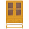 vidaXL Highboard Mustard Yellow 68x39x111.5 cm Steel