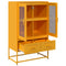 vidaXL Highboard Mustard Yellow 68x39x111.5 cm Steel