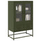 vidaXL Highboard Olive Green 68x39x111.5 cm Steel