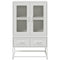 vidaXL Highboard White 68x39x111.5 cm Steel