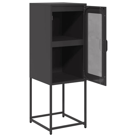 vidaXL Sideboard Black 36x39x107 cm Cold-rolled Steel