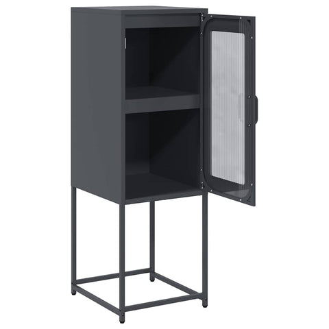 vidaXL Sideboard Anthracite 36x39x107 cm Cold-rolled Steel