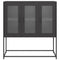 vidaXL Sideboard Black 100.5x39x107 cm Cold-rolled Steel