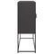 vidaXL Sideboard Black 100.5x39x107 cm Cold-rolled Steel