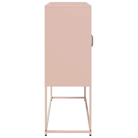 vidaXL Sideboard Pink 100.5x39x107 cm Cold-rolled Steel