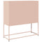 vidaXL Sideboard Pink 100.5x39x107 cm Cold-rolled Steel