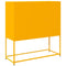 vidaXL Sideboard Mustard Yellow 100.5x39x107 cm Cold-rolled Steel
