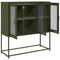 vidaXL Sideboard Olive Green 100.5x39x107 cm Cold-rolled Steel