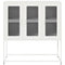 vidaXL Sideboard White 100.5x39x107 cm Cold-rolled Steel