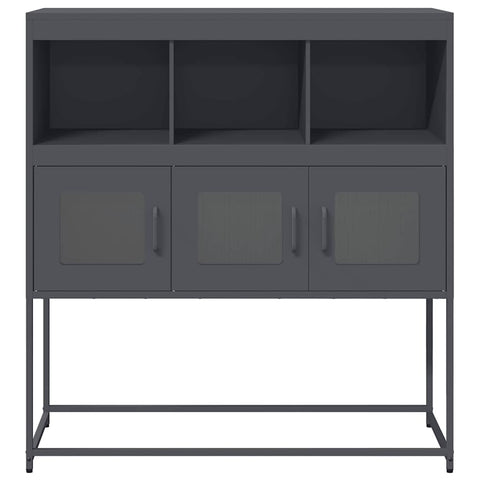 vidaXL Sideboard Anthracite 100.5x39x107 cm Cold-rolled Steel