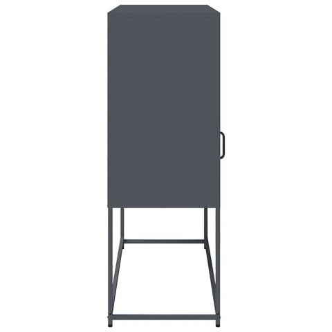 vidaXL Sideboard Anthracite 100.5x39x107 cm Cold-rolled Steel