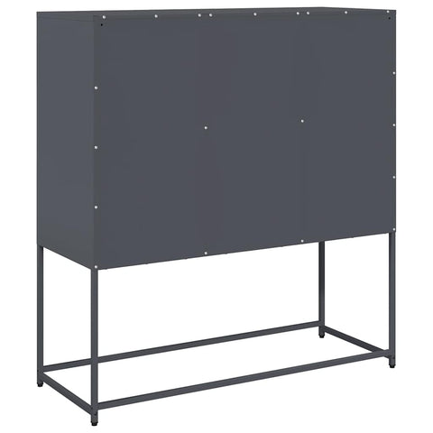 vidaXL Sideboard Anthracite 100.5x39x107 cm Cold-rolled Steel