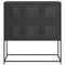 vidaXL Sideboard Black 100.5x39x107 cm Cold-rolled Steel