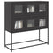 vidaXL Sideboard Black 100.5x39x107 cm Cold-rolled Steel