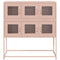 vidaXL Sideboard Pink 100.5x39x107 cm Cold-rolled Steel