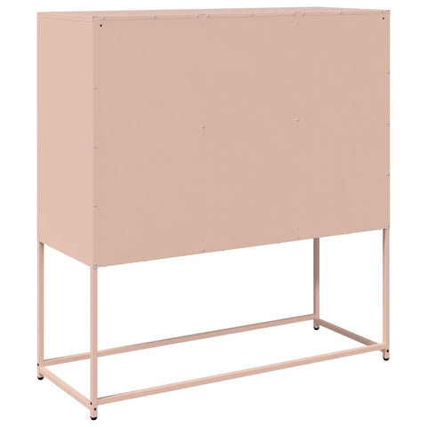vidaXL Sideboard Pink 100.5x39x107 cm Cold-rolled Steel
