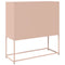 vidaXL Sideboard Pink 100.5x39x107 cm Cold-rolled Steel