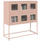 vidaXL Sideboard Pink 100.5x39x107 cm Cold-rolled Steel