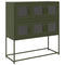 vidaXL Sideboard Olive Green 100.5x39x107 cm Cold-rolled Steel